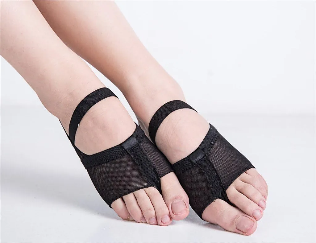 Women's Full Body Dance Foot Undies Lyrical Skin Shoes Mesh Stretch Kids Dance Paws Socks