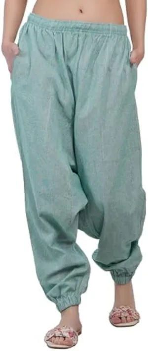Women's Harem Pants | Yoga Trousers for Women Bohemian Beach Pants | Hippie Palazzo Pants Boho Joggers Yoga Pants with Pockets for Women | Womens Dress Pants Comfy Flowy Hippie Clothes Capri Pants