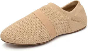 Women's Jazz Shoes Slip-on Fabric Professional Teacher Trainning Beginner Ballroom Dance Practice Shoes Dance Slippers,Model SS-PDLL