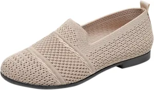 Women's Low Heel Casual Shoes Soft Sole Slip On Loafers Comfortable Wide Width Orthopedic Sneakers Breathable Lightweight Work Shoes