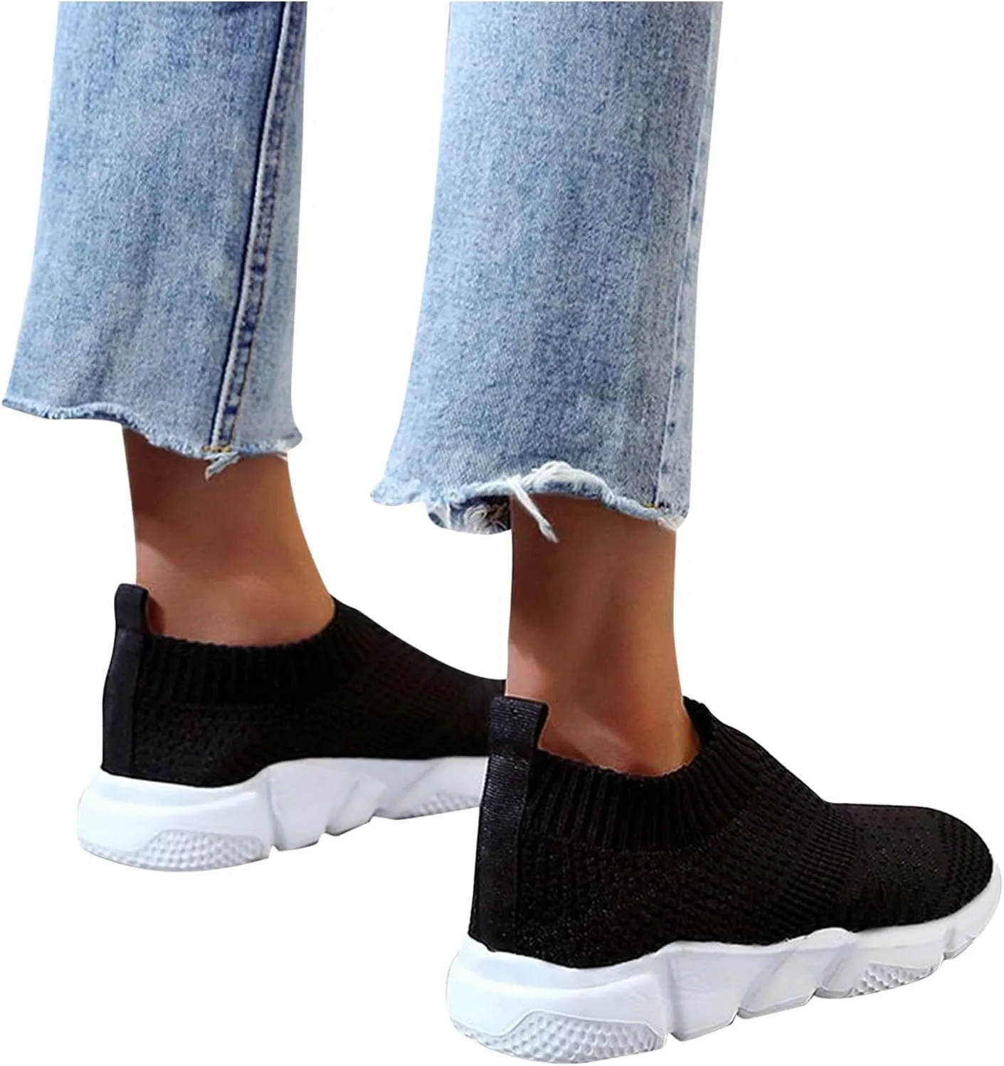 Womens Platform Sneakers Black and White Zapatos Ortopedicos De Mujer para Espuelon Gym Shoes Fashion Platform Sneakers for Women 2023 Women's Slip On Shoes Wide Toe