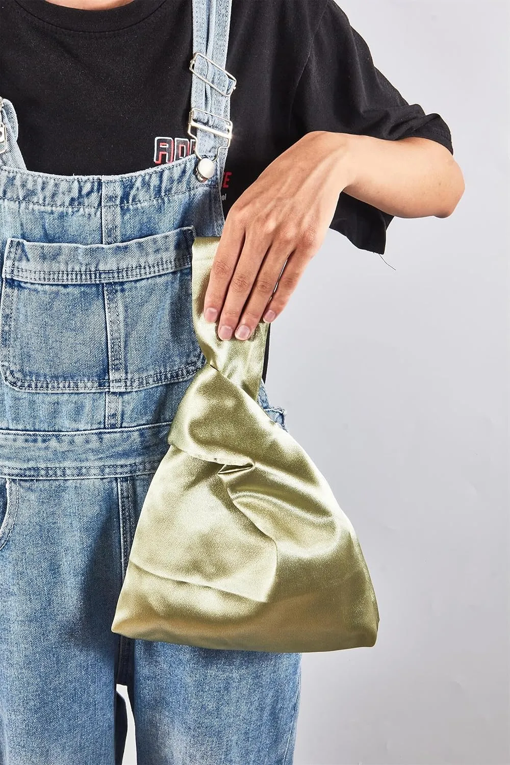 Women's Satin Evening Bag Clutch Handbag Mini Purse Small Wristlets Tote Wedding Party Bags