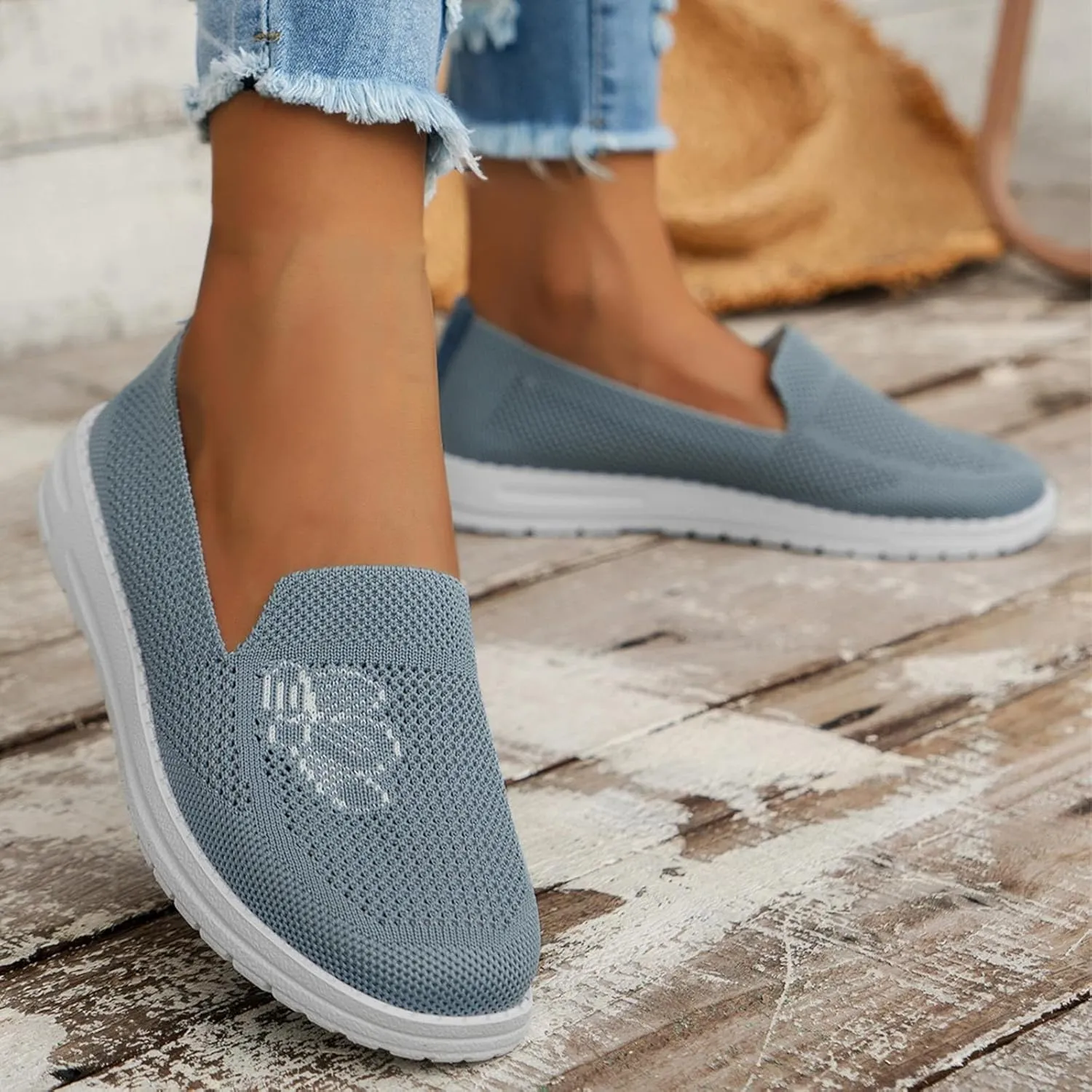 Womens Walking Shoes Slip On Arch Support Zapatos De Trabajo para Mujeres Confortables Black and White Gym Shoes Women Womens White Platform Sneakers Womens Shoes Casual Slip Ons Mules