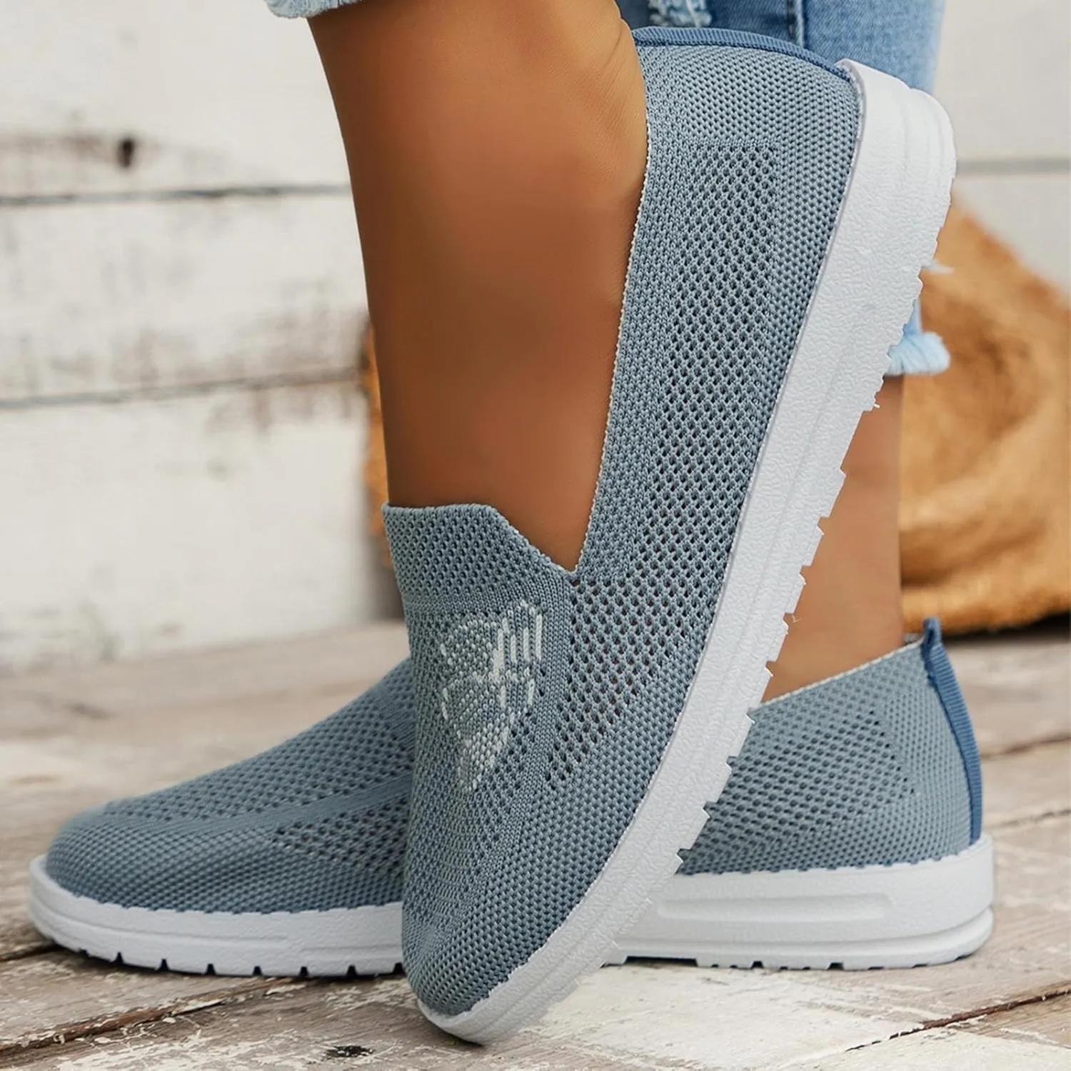 Womens Walking Shoes Slip On Arch Support Zapatos De Trabajo para Mujeres Confortables Black and White Gym Shoes Women Womens White Platform Sneakers Womens Shoes Casual Slip Ons Mules