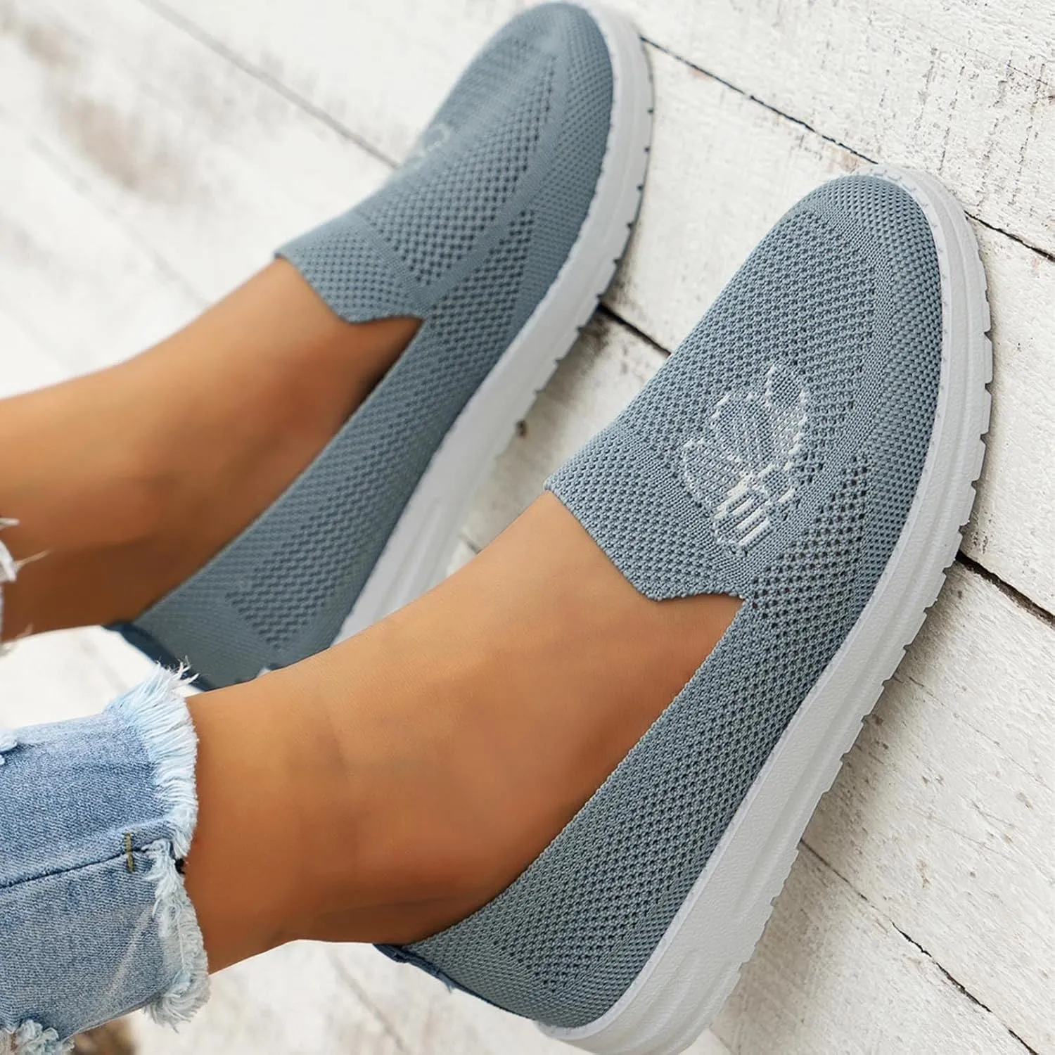 Womens Walking Shoes Slip On Arch Support Zapatos De Trabajo para Mujeres Confortables Black and White Gym Shoes Women Womens White Platform Sneakers Womens Shoes Casual Slip Ons Mules