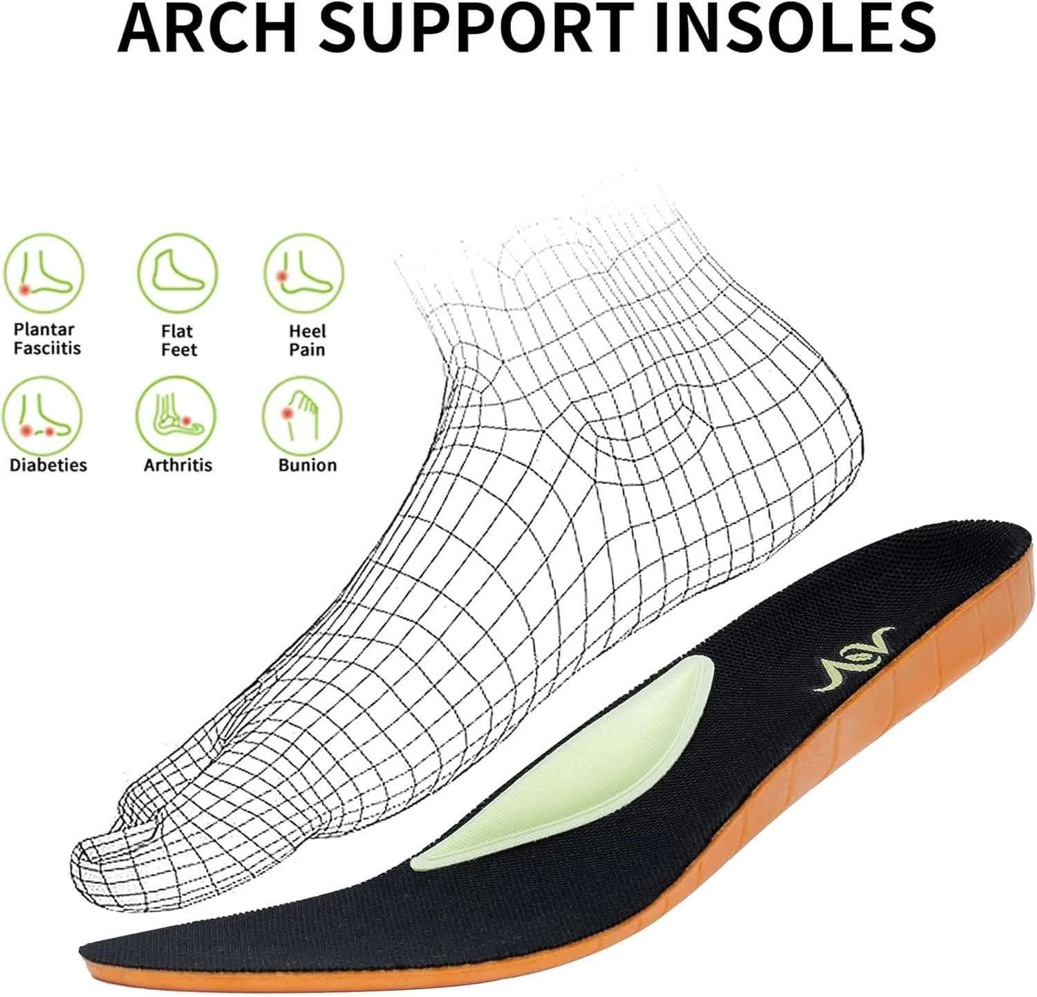 Women's Walking Shoes with Arch Support Orthotic Plantar Fasciitis Sneakers Tennis Running Shoes US 5.5-11