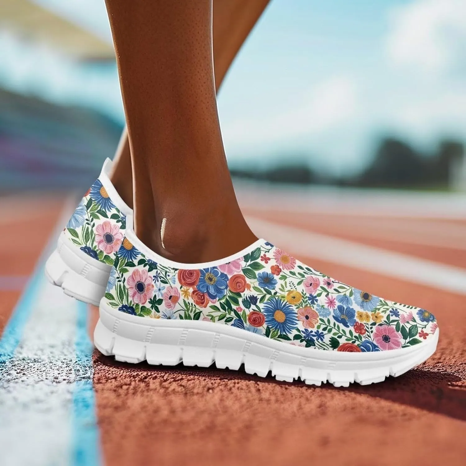 Women's Walking Workout Shoes Running Hiking Outdoor Slip-On Shoes Exercise Causal Non-Slip Sneaker for Women US 5.5-11.5