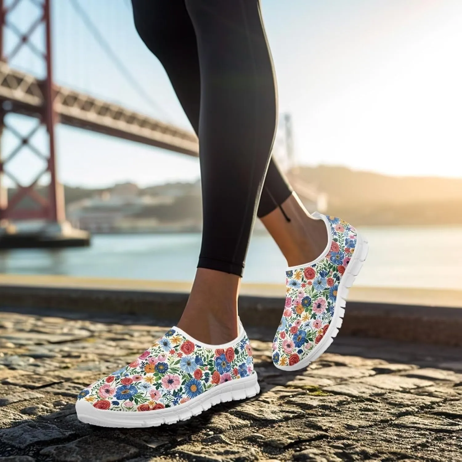 Women's Walking Workout Shoes Running Hiking Outdoor Slip-On Shoes Exercise Causal Non-Slip Sneaker for Women US 5.5-11.5