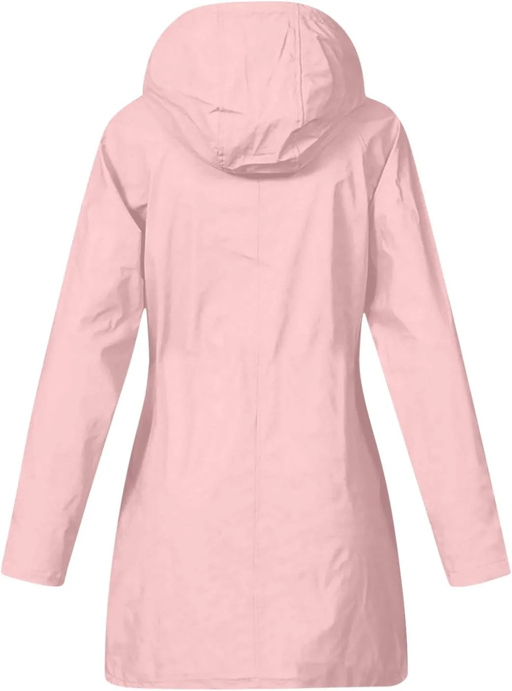 Womens Waterproof Rain Jacket with Hood Lightweight Rain Coats Outdoor Windbreaker Jackets Zip Up Windproof Coats