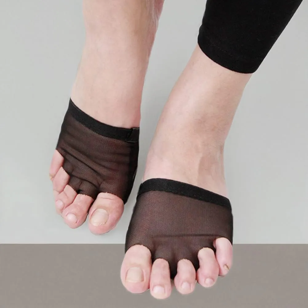 Wuchieal 2 Pairs Half Sole Dance Shoes Ballet Lyrical Dance Paws Pad Foot Thongs Shoes Socks
