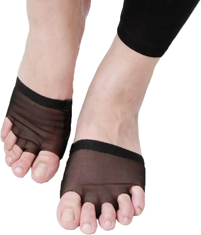 Wuchieal 2 Pairs Half Sole Dance Shoes Ballet Lyrical Dance Paws Pad Foot Thongs Shoes Socks